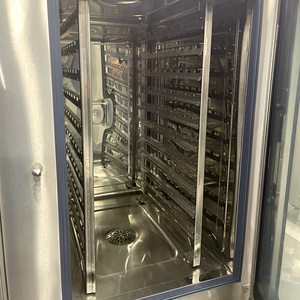 Horno Combinado de Gas de Alta Capacidad para Cocina Comercial, Sistema de Autolimpieza y Desincrustación, 10 GN, Acero Inoxidable, Resistente - Product Image 3