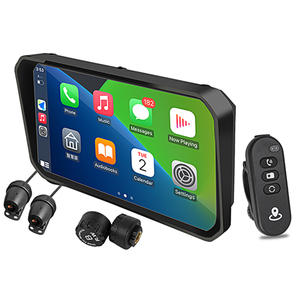 6 pouces étanche IP67 motos sans fil GPS Navigation 1080P enregistreur vidéo double lentille écran tactile pour Carplay <span class=keywords><strong>Android</strong></span> <span class=keywords><strong>Auto</strong></span> - Product Image 1