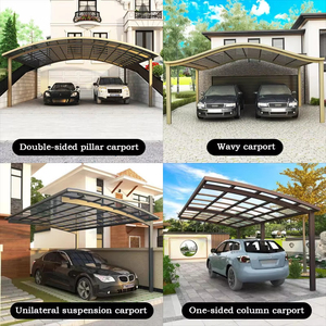 <span class=keywords><strong>Abri</strong></span> de voiture extérieur robuste en aluminium, imperméable, avec toit arqué et <span class=keywords><strong>abri</strong></span> fixe attelé - Product Image 3