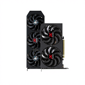 New Hanshen RX9060XT Dark Dog Gaming Editing Desktop <b>Computer</b> Dedicated Graphics Card <b>Fan</b> Cooling Desktop Gaming Compu - Product Image 1