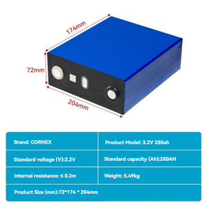 เซลล์ลิเธียม Cornex LFP Plus แบบกึ่งแข็ง 8000 รอบการใช้งาน รุ่น Prismatic 3.2V Lf280 - Product Image 3