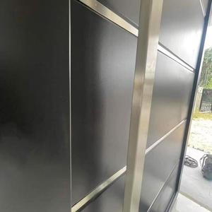 Portes de sécurité blindées en aluminium sur mesure pour l'extérieur, anti-effraction, pour entrée de maison - Product Image 3