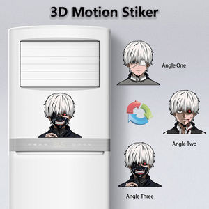 Autocollants <span class=keywords><strong>manga</strong></span> personnalisés imperméables à l'eau de javel 3D autocollants Anime lenticulaire autocollant de mouvement pour voiture ordinateur portable réfrigérateur - Product Image 5