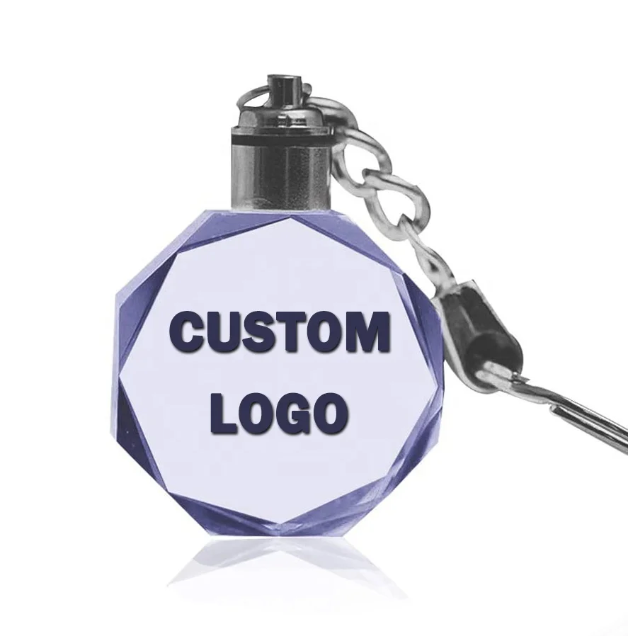 3D лазерной гравировкой женское кольцо брелок для ключей со светодиодной подсветкой, может использоваться в качестве сувенирной продукции с украшением в виде кристаллов светодиодный брелок для ключей