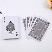 Cartes à jouer en plastique Impression personnalisée Carte à jouer en or Cartes à jouer en plastique par sublimation