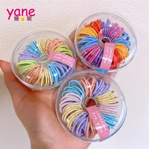 jelly color hair rubber bands cute elastic hair band making by machine