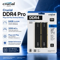 Memoria Crucial Pro DDR5-6400 CL38 de 32GB (16GBx2) UDIMMOC para Juegos, Blanca, con Overclocking Crucial Pro