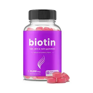 Biotina Gummies più alta potenza per capelli sani, pelle e unghie vitamine per le donne, uomini e bambini supplemento per la crescita dei capelli