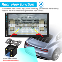 Estéreo para Auto 7023 de 1 Din con Pantalla Táctil de 7 Pulgadas, Radio y Reproductor MP5 Automotriz