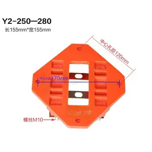 Placa de conector terminal plana Y2-250-280 para motor elétrico trifásico y2