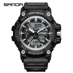 SANDA 2023 nouveau Style G nouvelles montres pour hommes 50M étanche choc sport décontracté montre à Quartz pour homme montre-bracelet numérique horloge 3179