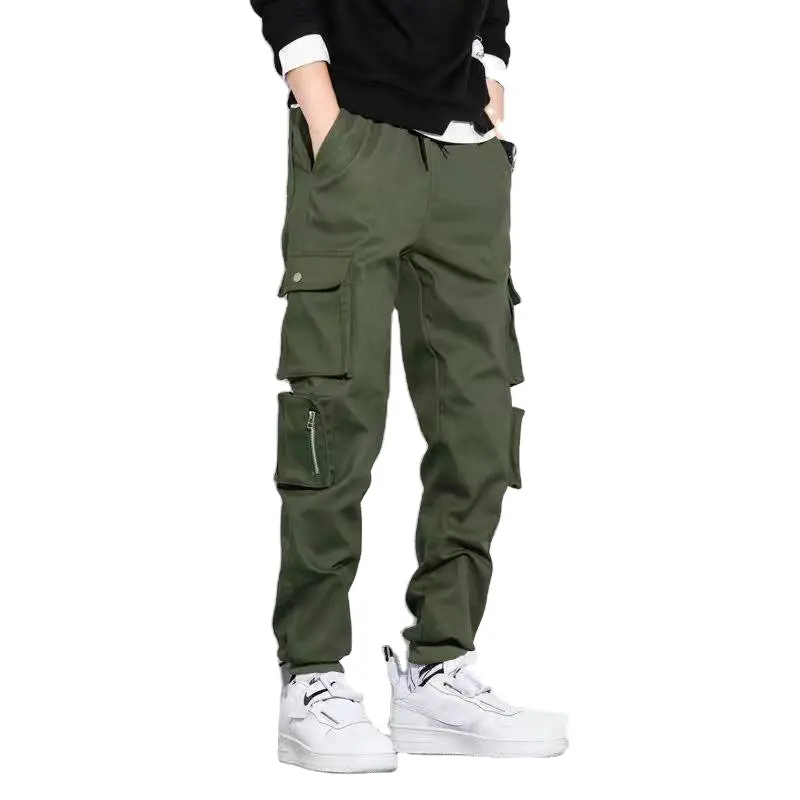 Custom jogger high quality stylish reflective pockets pants men cargo pants casual outdoor wear