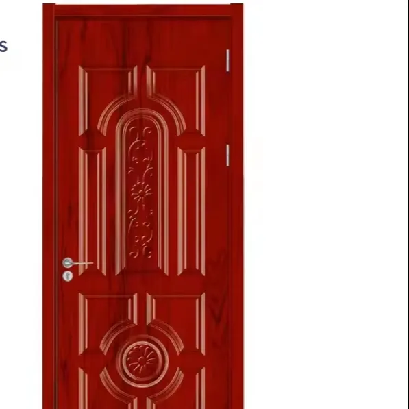 Pintu kayu padat kustom untuk interior rumah superior kualitas atas desain bagus pintu kayu solid foto pintu kayu jati
