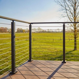 Dễ dàng-cài đặt đường sắt Cáp hệ thống Matt dây màu đen boong lan can SS Cáp lan can hệ thống cho sàn - Product Image 5