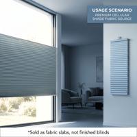 Tissu non tissé Spunlace imperméable alvéolé semi-occultant bleu clair 25 mm sur mesure [Tissu uniquement]