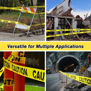 Cinta de Seguridad Premium para Obras de Construcción, Áreas de Riesgo y Zonas Restringidas, Cinta de Advertencia Temporal para Seguridad - Product Image 5