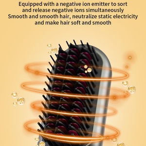 Multi Function Hair Straightening Curling Fluffing Electric Hot <b>Comb</b> With High Quality Attachments - Product Image 2