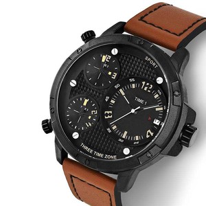 Reloj Time Traveler de 52 mm con Logotipo Personalizado, Mecánico Automático, Tres Zonas Horarias, Superluminoso, Reloj de Pulsera para Hombre - Product Image 2