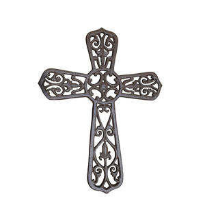 Salib Besi tempa hias antik salib besi cor - Product Image 3