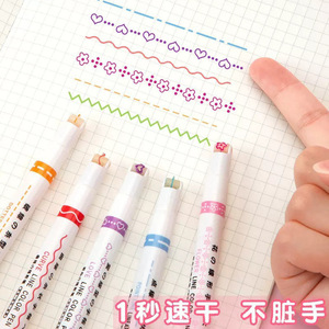 Juego de 6 rotuladores de doble punta con forma de flor para dibujar a mano, para marcar pósteres y diarios - Product Image 3