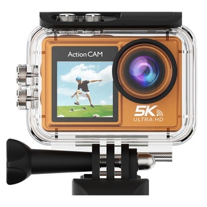Hot chống rung 5K wifi hành động thể thao máy ảnh 4K 60fps Màn hình kép 170 Độ góc rộng 30m không thấm nước điều khiển từ xa cao 1080p - Product Image 4