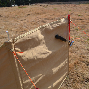 Canvas Windscreen With Fire Pit <b>For</b> Camping Outdoor Use All Seasons Rustic Style - Product Image 5