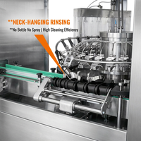 Machine industrielle de rinçage, remplissage et bouchage entièrement automatique à grande vitesse pour bouteilles PET d'eau potable pure et minérale