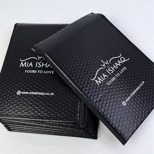 Không thấm nước bao bì màu đen bong bóng phong bì bưu phẩm biểu tượng tùy chỉnh bong bóng bao bì đệm phong bì - Product Image 2