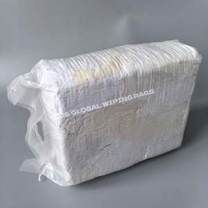 Paños de Limpieza Industriales Resistentes de Felpa Tipo Sudadera, Paños de Algodón Blancos a Granel, una Solución Económica para la Limpieza - Product Image 1