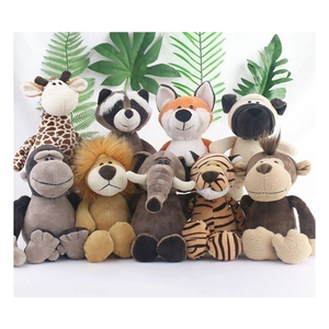 En gros, Jouets en peluche et poupées en coton PP mignonnes, modèles Lion, <span class=keywords><strong>Tigre</strong></span>, animaux du zoo, pour cadeaux de bébé - Product Image 1