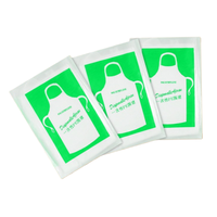 Bavoir jetable pour enfants en PE, imperméable, résistant à l'huile, en plastique épaissi, avec logo personnalisé pour la cuisine, le barbecue, les fêtes