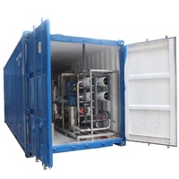 Usine de dessalement d'eau de mer en conteneur, système RO en conteneur pour le dessalement d'eau saumâtre, équipement de traitement de l'eau