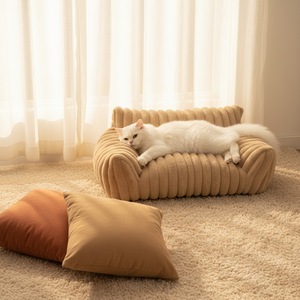 Hochwertiges Luxuriöses Modernes Solides Hundebett Weich Waschbar Abnehmbar Baumwolle Haustierbett für Sommer Winter Kleine Größe Karton - Product Image 5