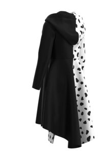 Offre Spéciale noir et blanc <span class=keywords><strong>Cruella</strong></span> <span class=keywords><strong>Deville</strong></span> dalmatiens fille robe de soirée anniversaire film Cosplay costumes pour enfants vêtements - Product Image 3