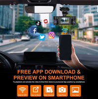 Mini 1080P 4 canaux Dashcam WiFi voiture DVR IR Vision nocturne tableau de bord caméra enregistreur vidéo pour voitures