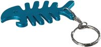 Porte-clés en métal aluminium Décapsuleur en os de poisson Charme de poisson pour hommes femmes Premier anniversaire Party Favors