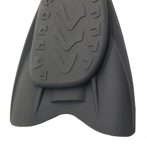 Silicone Swimming Fins Anti Slip Black PPTPE Material Diving Equipment Adult Use - Product Image 1