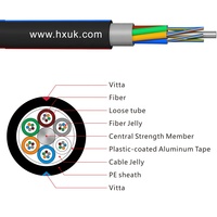 Cable de Fibra Óptica Aéreo Blindado para Exteriores G652d de Alta Calidad de Hanxin, 22 Años de Experiencia de Fábrica