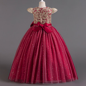 Robe de soirée longue en sequins pour filles, pour anniversaire, fête, enfants, <span class=keywords><strong>junior</strong></span>, remise de diplôme, bal de promo, mariage - Product Image 6