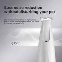 Tondeuse à poils pour animaux de compagnie portable, silencieuse, rechargeable par USB, mini-tondeuse électrique pour poils de chien