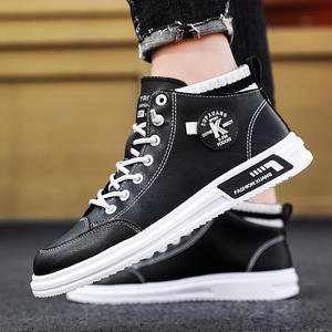 सफेद आकस्मिक पुरुषों के जूते अनुकूलित उच्च-शीर्ष सभी-मैच प्रवृत्ति सांस खेल काले पु पुरुष रबर OEM 'ODM सेवा शीर्ष ग्रेड - Product Image 6