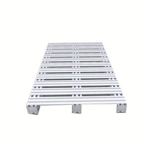 Tùy Chỉnh Stackable Có Thể Gập Lại Hậu Cần Thép Không Gỉ <span class=keywords><strong>Pallet</strong></span> Kho Xếp Chồng Thép <span class=keywords><strong>Pallet</strong></span> - Product Image 1