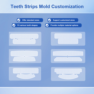 Bandes blanches aromatisées à la menthe et à la pêche Luxsmile marque privée boîte-cadeau rigide violette bandes de blanchiment des dents Premium - Product Image 5