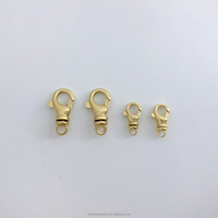 Gros véritable or fermoir à ressort bijoux fins 18K connecteur en or massif fermoir mousqueton résultats de bijoux de serrure