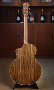 <span class=keywords><strong>Guitarra</strong></span> Acústica de Salón de 41 Pulgadas, Fabricada en Abeto Macizo/Nogal, para Principiantes, con Acabado de Alto Brillo - Product Image 6