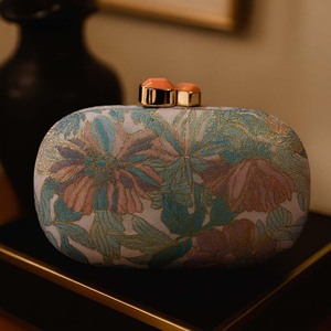 Pochette de soirée élégante et moderne en polyester à motif apparent avec chaîne, sac bandoulière pour femme, idéal pour banquets et dîners, fermeture magnétique - Product Image 3