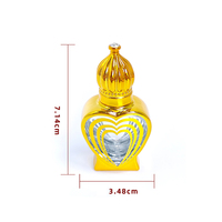 Flacon de parfum de luxe haut de gamme 10 ml, flacon d'attar en verre, design élégant, flacon de parfum à col vissé pour logo personnalisé