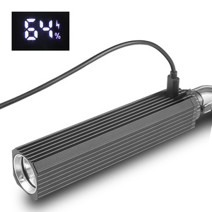 <b>Led</b> <b>Flashlight</b> 30W White Light Rechargeable With Digital Display Magnetic Hook For Hiking Camping Night Fishing - Product Image 3