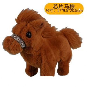 Caballo de Peluche Eléctrico Interactivo con Movimiento de Cola, Juguete de Simulación de Algodón y Malla, Regalo Infantil ODM - Product Image 1