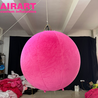 Ballons en peluche gonflables roses pour décoration de fête, prix de gros pour balles en peluche gonflables
